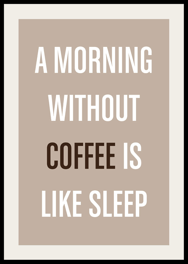 Elegant poster omfamnar kaffets energiska uppvaknande.-12