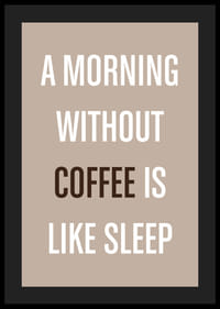 Elegant poster omfamnar kaffets energiska uppvaknande.-4