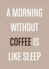 Elegant poster omfamnar kaffets energiska uppvaknande.-3