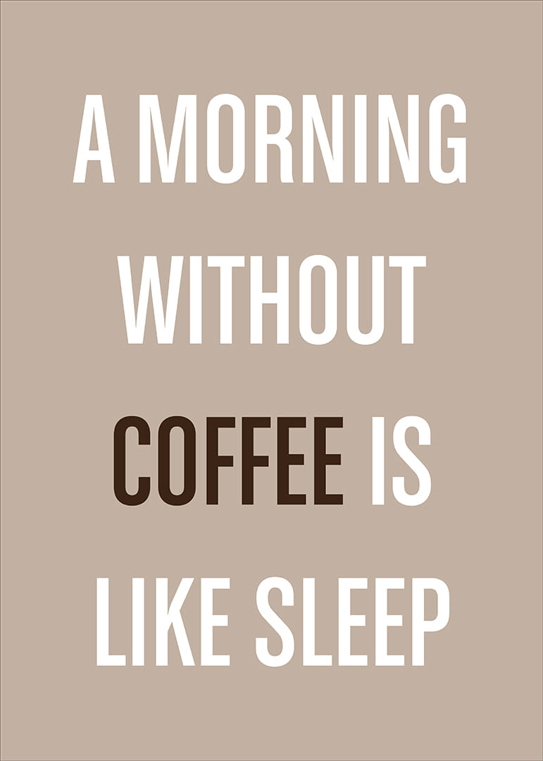 Elegant poster omfamnar kaffets energiska uppvaknande.-12