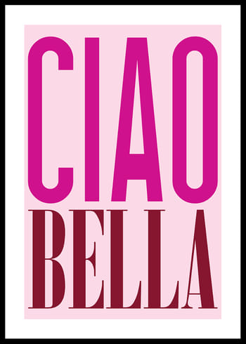 Plakat Ciao Bella Pink