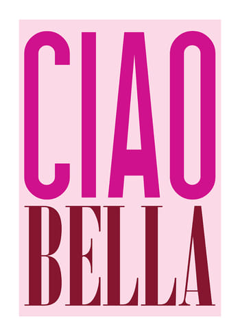 Poster Ciao Bella Pink
