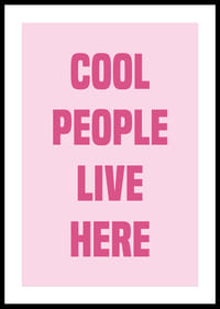 Livfull och modern poster för trendiga hem.-0