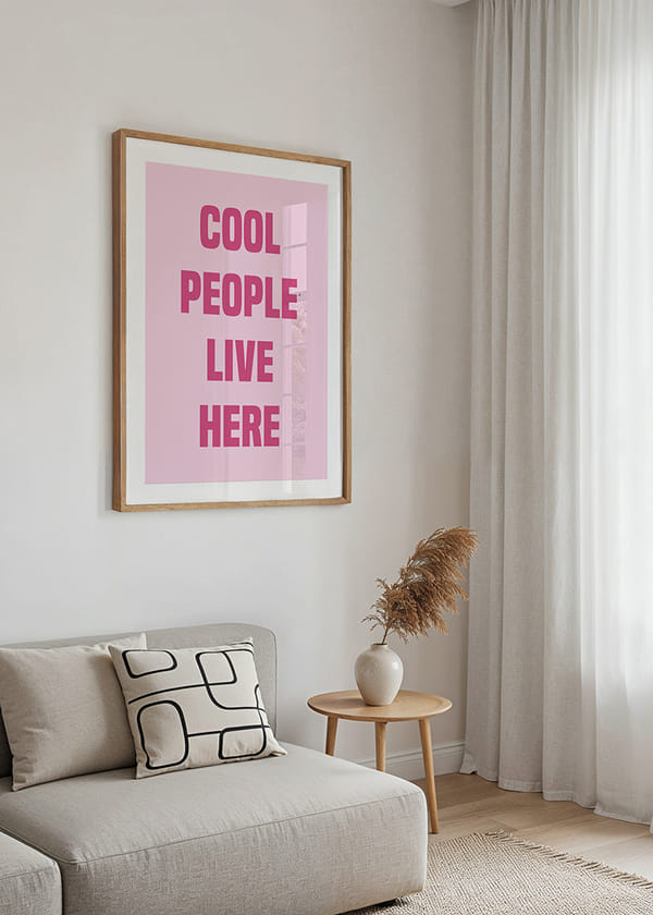 Plagát Cool People Live Here crossfade