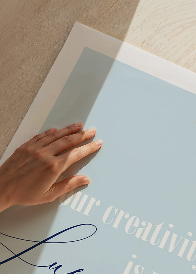 Kreativitet är din superkraft i denna inspirerande poster.-12