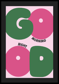Värviline ja mänguliste kujunditega poster hommikuks ja õhtuks.-4