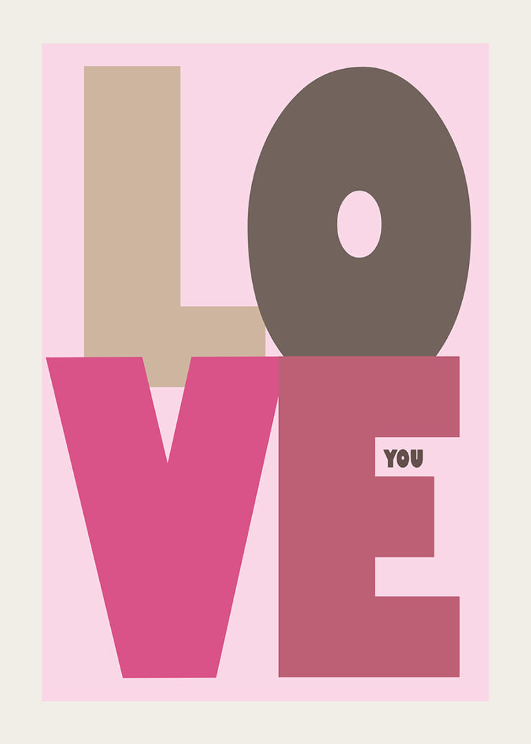 En färgstark hyllning till kärleken i modern stil.-12