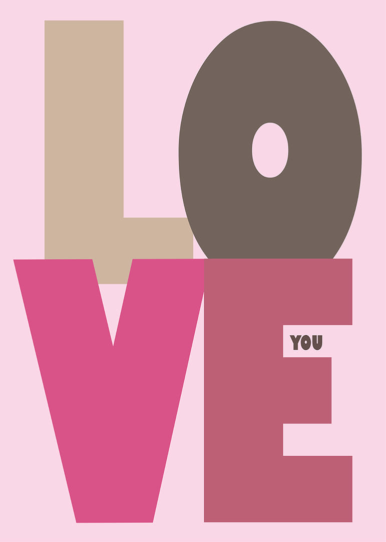 En färgstark hyllning till kärleken i modern stil.-12