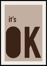 Affiche élégante au message apaisant, dans des tons doux et naturels.-2