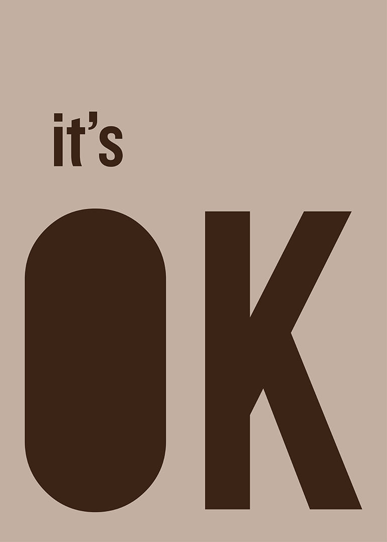 Stilren poster med ett lugnande budskap i mjuka jordtoner.-12