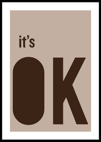 Stilren poster med ett lugnande budskap i mjuka jordtoner.-0