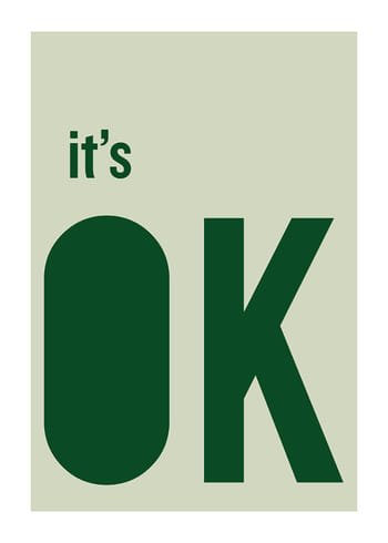 Poster Its OK Green