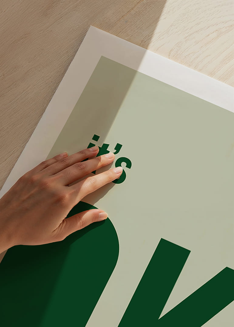 Enkla bokstäver sprider ett lugnande budskap.-12