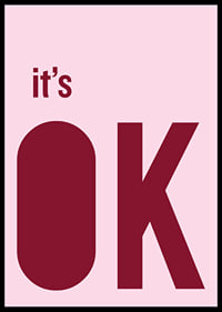 Pink and red poster with a calming message.-6