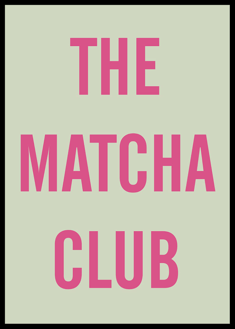 Ett modernt uttryck i rosa på mjuk grön bakgrund.-12