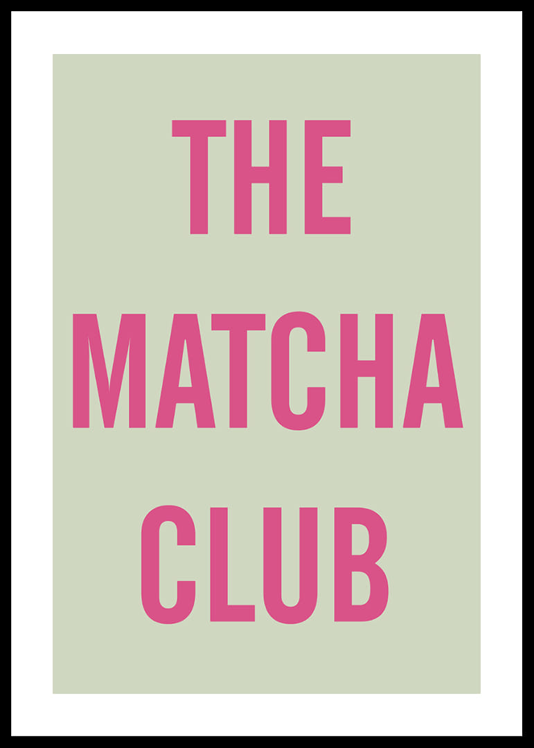 Ett modernt uttryck i rosa på mjuk grön bakgrund.-12