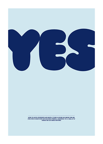 Affiche YES Blue