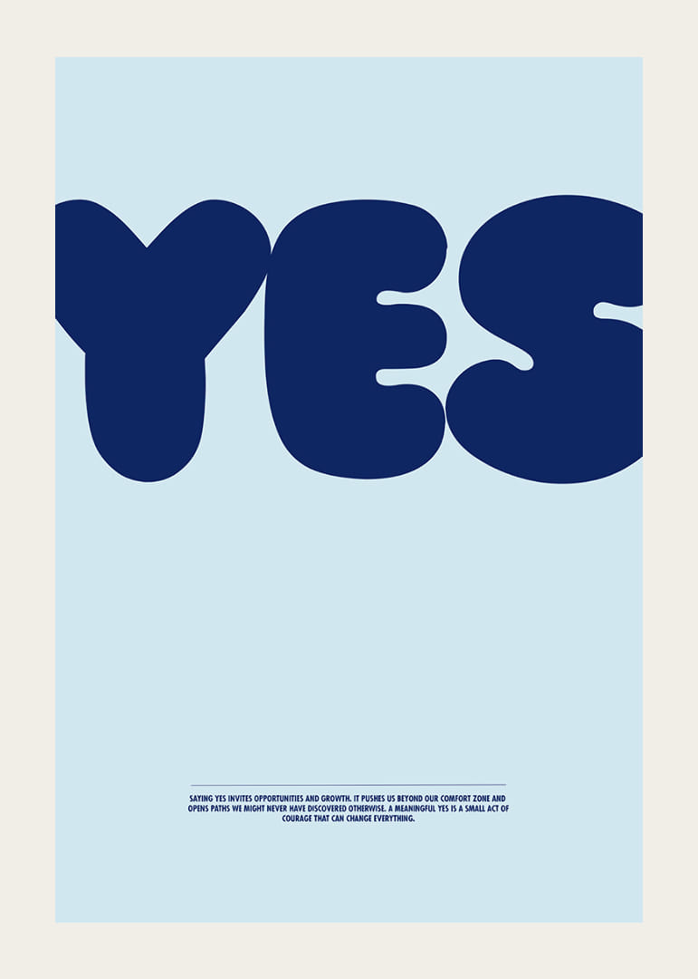 Big blue "YES" on a light blue background gives a positive feeling.-12