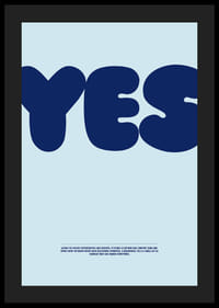 Big blue "YES" on a light blue background gives a positive feeling.-4