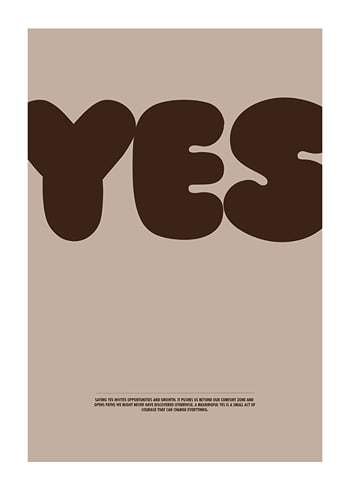 Poster YES Brown