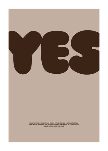Poszter YES Brown