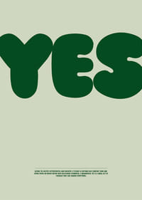 Um "SIM" impactante num tom verde profundo transmite esperança e confiança.-3