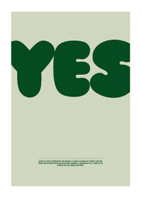 Um "SIM" impactante num tom verde profundo transmite esperança e confiança.-1