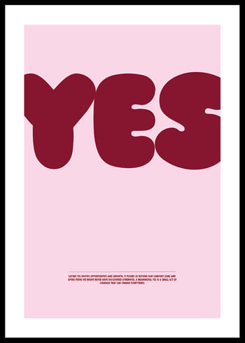Poster YES Red