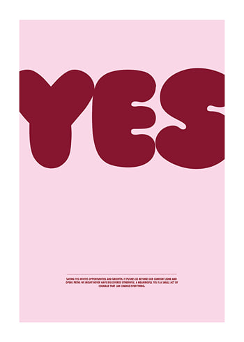 Affiche YES Red