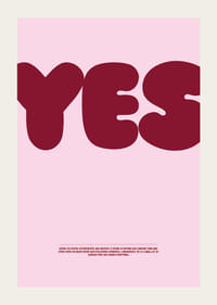 Das große „JA“ auf dem Plakat inspiriert zu Mut und eröffnet neue Möglichkeiten.-3