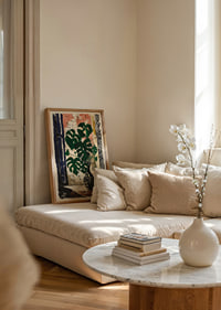 Lush greenery against a rustic brick wall for a harmonious atmosphere.-2