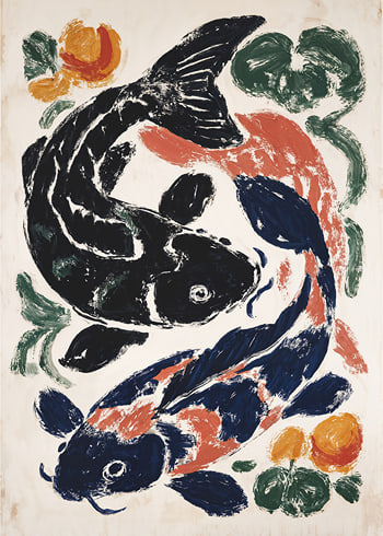 Poster Dance Of The Koi
