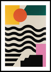Bold shapes and colors create a vivid impression.-0
