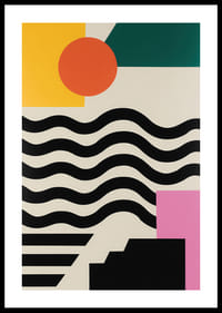 Opvallende vormen en kleuren zorgen voor een levendige indruk.-0