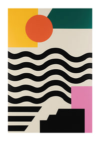 Bold shapes and colors create a vivid impression.-1