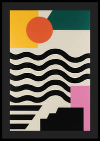 Djärva former och färger skapar ett levande intryck.-4