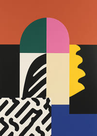 Kleurrijke vormen zorgen voor een speelse en dynamische uitstraling.-3