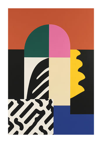 Poster Vibrant Geometric Harmony