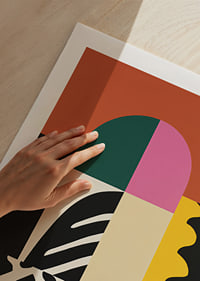 Colorful shapes create a playful and dynamic expression.-9