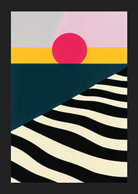 Colorful and bold poster with geometric shapes and deep contrasts.-5