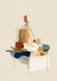 Een harmonieuze dans van kleuren en vormen in meditatieve stilte.-3