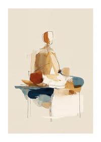 Een harmonieuze dans van kleuren en vormen in meditatieve stilte.-1