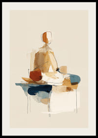 En harmonisk dans af farver og former i meditativ stilhed.-2