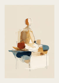 En harmonisk dans af farver og former i meditativ stilhed.-3