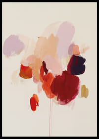 Kleurrijke penseelstreken creëren een harmonieuze abstractie.-2