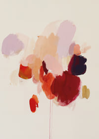 Kleurrijke penseelstreken creëren een harmonieuze abstractie.-3