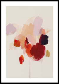 Kleurrijke penseelstreken creëren een harmonieuze abstractie.-0