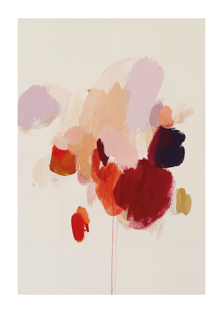 Kleurrijke penseelstreken creëren een harmonieuze abstractie.-12