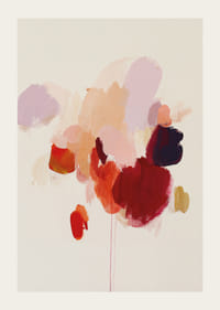 Färgglada penseldrag skapar en harmonisk abstraktion.-3