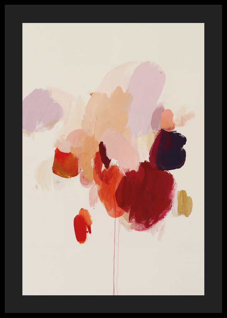 Färgglada penseldrag skapar en harmonisk abstraktion.-12